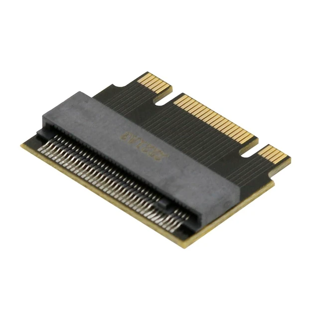 Alt view image 8 of 14 - B+M Key NVME M-Key 22x30mm to 22x42mm Male to Female Extension Adapter Compatible with Legion Go ThinkPad 2230 2242 SSD