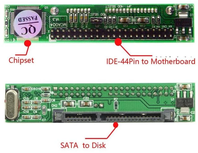 Alt view image 9 of 14 - xiwai SATA Female to IDE 44Pin Converter Adapter PCBA for Laptop & 2.5" Hard Disk Drive