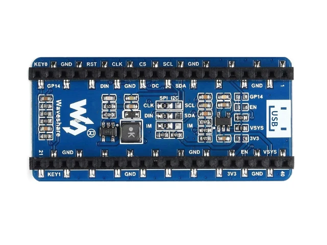 Alt view image 9 of 14 - 1.3 inch OLED Display for Raspberry Pi Pico, 64×128 Pixels, Embedded SH1107 Driver, Using SPI/I2C Bus, Better Compatibility, Fast Data Rate
