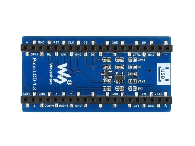 Alt view image 12 of 14 - for Raspberry Pi Pico 1.3 inch LCD Display, 240x240 IPS Screen Display, 65K RGB Colors, Embedded ST7789 Driver Chip, Using SPI Bus, Compatible with Raspberry Pi Pico Header