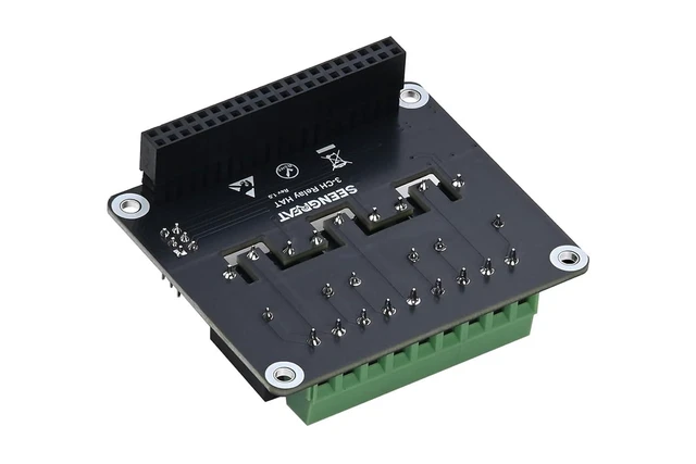 Alt view image 13 of 14 - 3-Channel Relay HAT for Raspberry Pi, GPIO Relay Expansion Board, Supports 5A 250V AC / 30V DC Load, Opto-Isolated, Onboard LEDs, Compatible with Raspberry Pi 5/4/3/Zero for Home Automation
