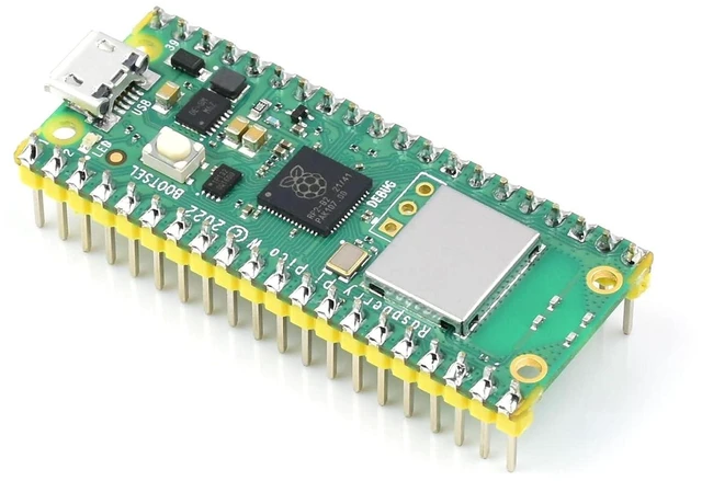 Alt view image 9 of 14 - Microcontroller Board Compatible with Raspberry Pi Pico W Based On Official RP2040 Dual-Core Processor