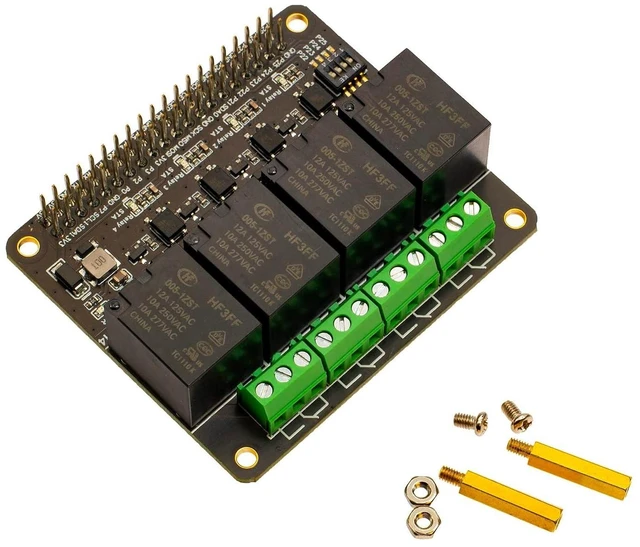 Alt view image 13 of 14 - 4-CH Relay for Raspberry Pi Zero Zero W Zero WH 2B 3B 3B+ 4B Power Relay Expansion Board Module Four Channel