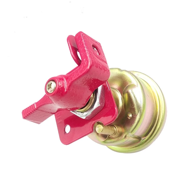 Alt view image 8 of 10 - Battery disconnect switch with locking bracket, metal knob main power cutoff switch, suitable for excavators, forklifts, and tractors
