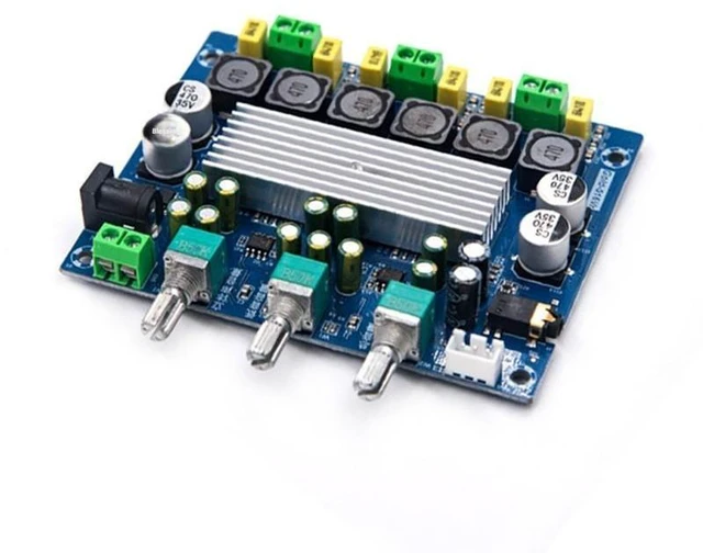 Alt view image 7 of 8 - TPA3116 Digital Power Amplifier Board - 21 channels, 2 x 50 W + 100 W Class D High-Fidelity Flat-Surface Surround Sound