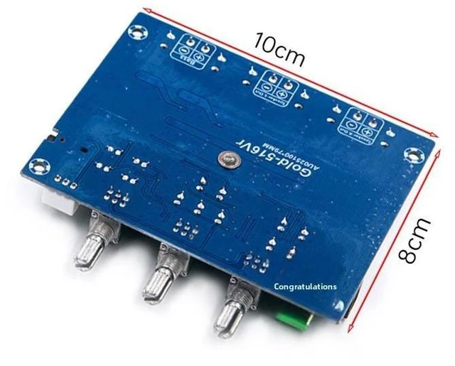 Alt view image 8 of 8 - TPA3116 Digital Power Amplifier Board - 21 channels, 2 x 50 W + 100 W Class D High-Fidelity Flat-Surface Surround Sound