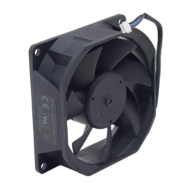 Alt view image 5 of 6 - New AUB0712HJ-00 BKC DC12V 0.4A 3Pins 70 * 70 * 25MM 7CM Projector Cooling Fan for Delta