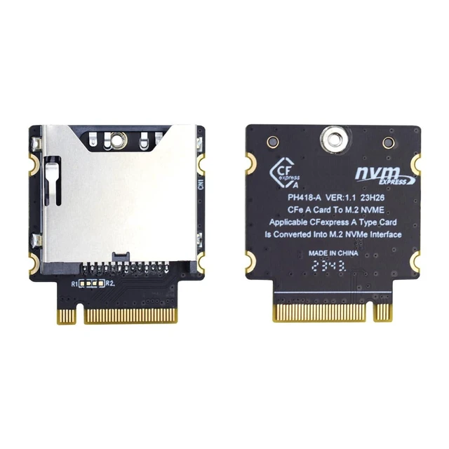 Alt view image 9 of 14 - M.2 NVMe M-Key Host to CFExpress Type-A CFA Extension Adapter M2 for CFE Support Camera Memory Card