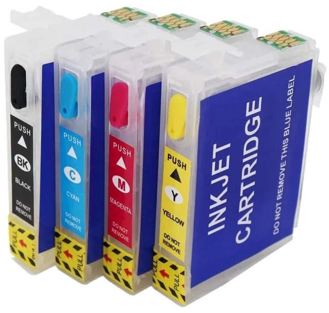 Alt view image 8 of 12 - T34XL T3471-T3474 Compatible Ink Cartridge Refill Compatible with Workforce Pro WF-3720 WF-3725 Printer with ARC Chip