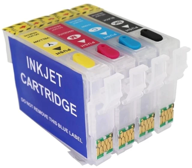 Alt view image 9 of 12 - T34XL T3471-T3474 Compatible Ink Cartridge Refill Compatible with Workforce Pro WF-3720 WF-3725 Printer with ARC Chip