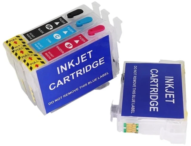 Alt view image 10 of 12 - T34XL T3471-T3474 Compatible Ink Cartridge Refill Compatible with Workforce Pro WF-3720 WF-3725 Printer with ARC Chip