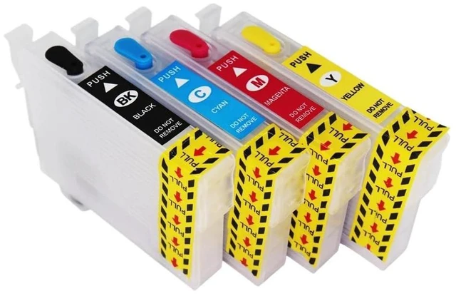 Alt view image 11 of 12 - T34XL T3471-T3474 Compatible Ink Cartridge Refill Compatible with Workforce Pro WF-3720 WF-3725 Printer with ARC Chip