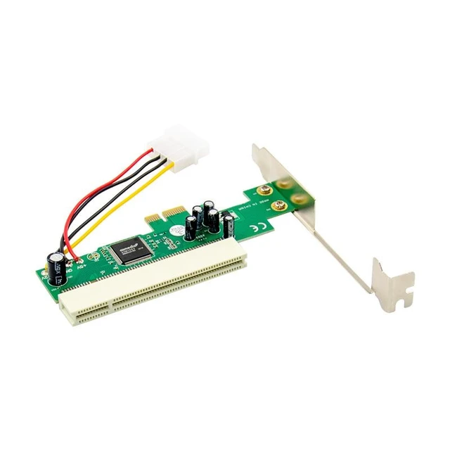 Alt view image 7 of 8 - Desktop computer graphics card PCI-E to PCI expansion card PCI-E 1x to PCI adapter card ASM1083