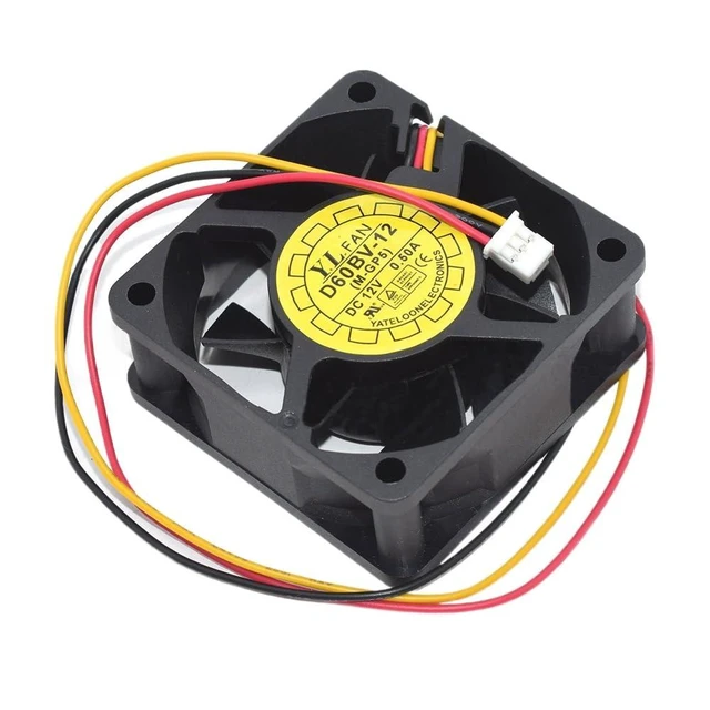 Alt view image 6 of 10 - for D60BV-12 Server Cooling Fan 60 * 60 * 25MM 6025 6CM 3Pin DC12V 0.50A