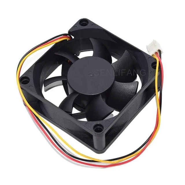 Alt view image 8 of 8 - New for EC7025L12ER 7025 70x70x25mm DC12V 0.14A 70 MM Three Wires Server Cooling Fan