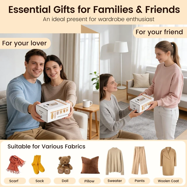 Alt view image 12 of 14 - Fabric Shaver, Lint Shaver with Lint Brush, 3-Speed Sweater Shaver to Remove Pilling for Clothing, 6 Leaf Blade, LED Display, Electric Lint Remover for Furniture, Blanket, Couch (Beige)