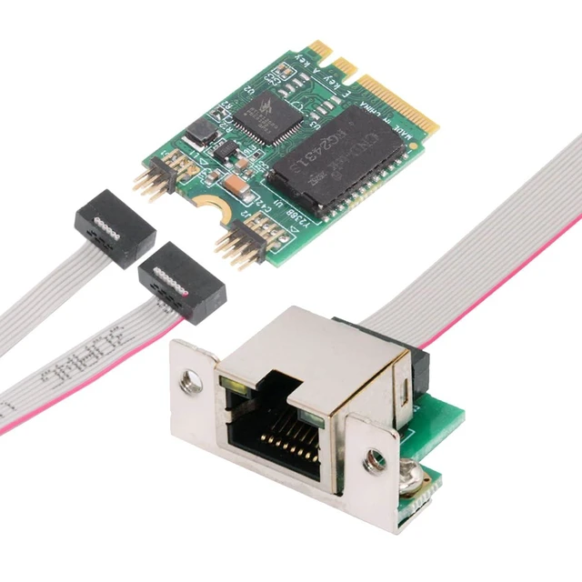 Alt view image 8 of 14 - 2.5Gbps 2500Mbps to 2230 A+E-Key GBE Gigabit 1000Mbps Ethernet Network LAN Cable Adapter for Desktop Motherboard