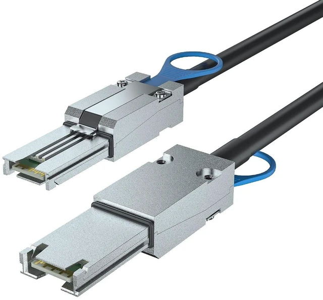 Alt view image 6 of 8 - 6G External Mini SAS SFF-8088 to SFF-8088 Cable, 6Gbps External Cable Attached SCSI, 26pin, 100-Ohm Impedance, 1-Meter(3.3ft), 30AWG