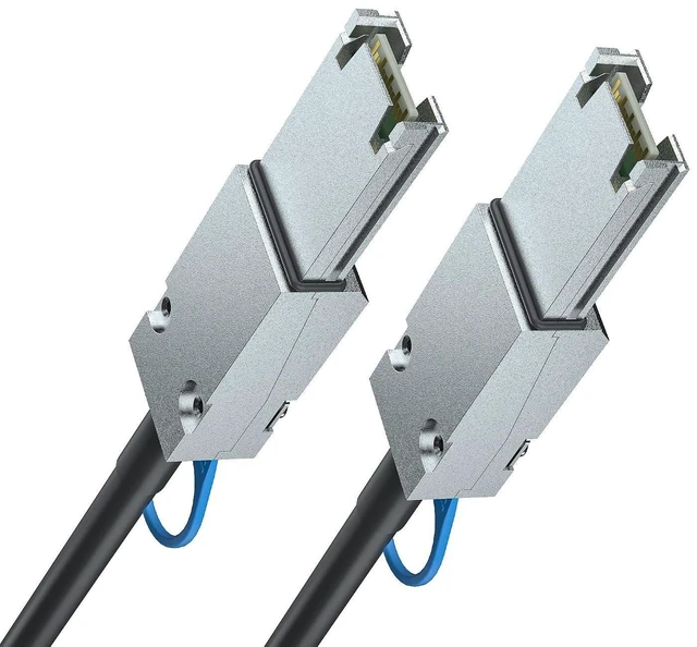 Alt view image 7 of 8 - 6G External Mini SAS SFF-8088 to SFF-8088 Cable, 6Gbps External Cable Attached SCSI, 26pin, 100-Ohm Impedance, 1-Meter(3.3ft), 30AWG