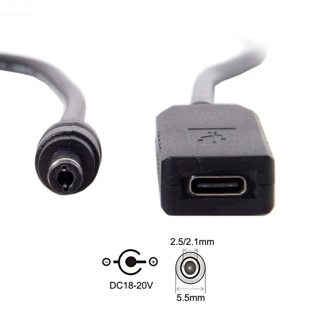 Alt view image 13 of 14 - USB 3.1 Type C USB-C to DC 20V 5.5 2.5mm & 2.1mm Power Plug PD Emulator Trigger Charge Cable for Laptop