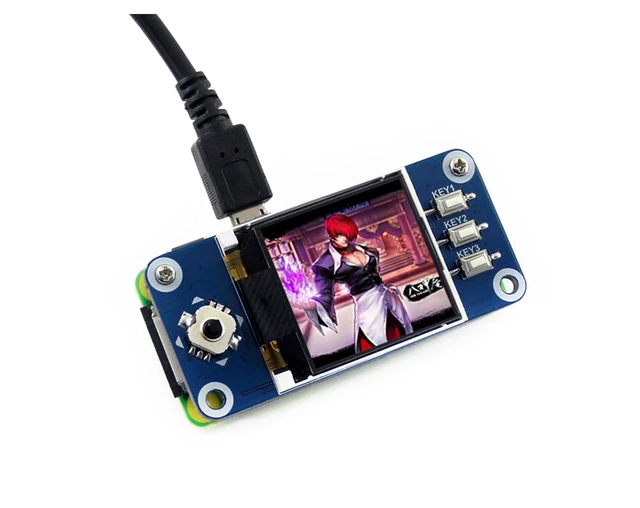 Alt view image 10 of 14 - 1.44inch LCD Display HAT Compatible with Raspberry Pi 5/ 4B/3B+/3B/2B/A+/Zero W/WH/Zero 2 W/Pico/Pico 2W, etc. RGB 65K Color 128 x128 Pixels, SPI Interface, with Embedded Controller