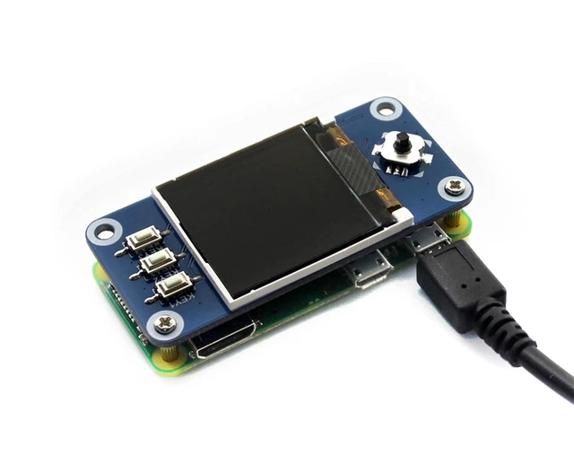 Alt view image 11 of 14 - 1.44inch LCD Display HAT Compatible with Raspberry Pi 5/ 4B/3B+/3B/2B/A+/Zero W/WH/Zero 2 W/Pico/Pico 2W, etc. RGB 65K Color 128 x128 Pixels, SPI Interface, with Embedded Controller
