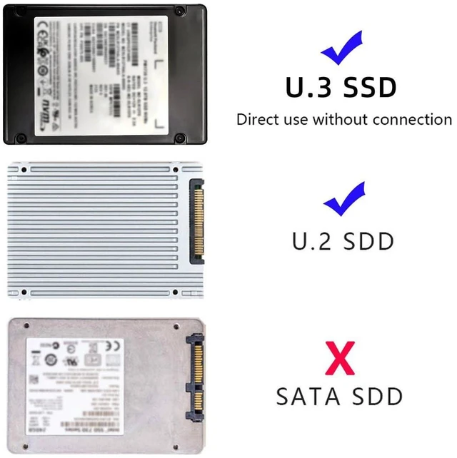 Alt view image 13 of 14 - SFF-8639 NVME U.2 U2 PCIe 4.0 SSD Adapter Male to Female Extension 68pin PCI Express PCBA