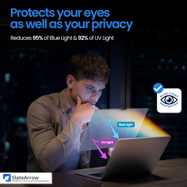 Alt view image 10 of 14 - Magnetic Privacy Screen for MacBook Pro 14 inch (2021-2025 M1-M4 Max), Anti-Glare, Blue Light Protector, Scratch Resistant, Removable Laptop Filter Private Shield & Webcam Cover