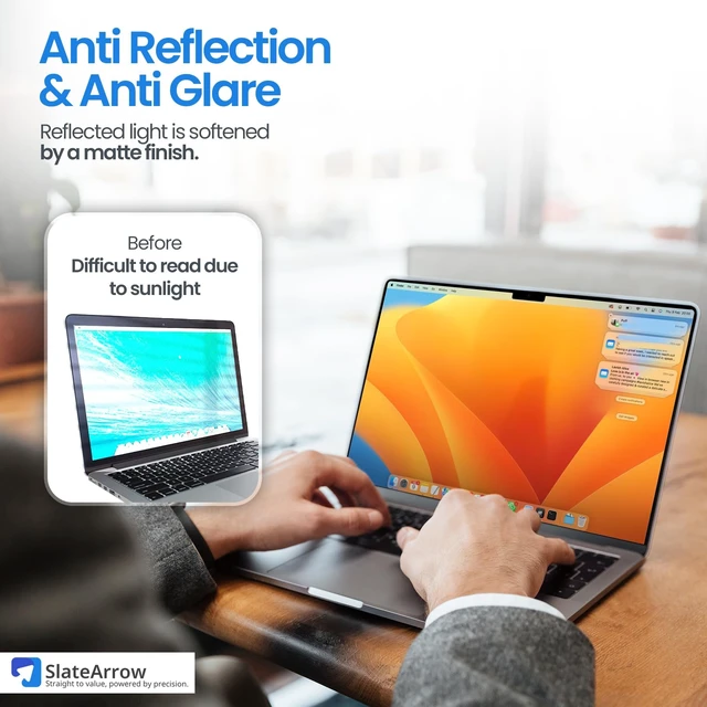Alt view image 12 of 14 - Magnetic Privacy Screen for MacBook Pro 14 inch (2021-2025 M1-M4 Max), Anti-Glare, Blue Light Protector, Scratch Resistant, Removable Laptop Filter Private Shield & Webcam Cover