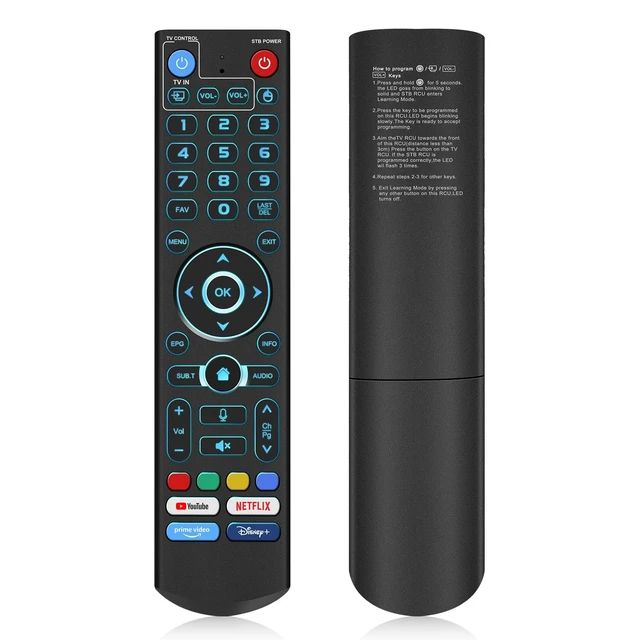 Alt view image 8 of 14 - Backlight Voice Remote Control Replacement Compatible for vSeeBox V6PRO V6 Max/Plus, V5 Pro,3 Pro, V3 Plus V2 V1 Max,Elite