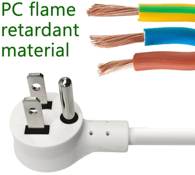 Alt view image 12 of 12 - Short Extension Cord,Power Strip 6 Widely Outlets with 4 USB Ports.(White) | Wall Mount Small Power Strip for Travel, Home Office College Dorm Essentials (3 USB A,1 USB C)