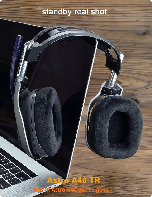 Alt view image 10 of 12 - Velour Earpads for Astro A40 TR Headset | A40 TR Mod Kit Ear Cushions and Headband, Upgrade High-Density Noise Cancelling Foam, Added Thickness