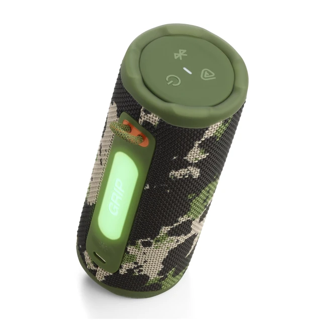 Alt view image 9 of 14 - Grip Portable Bluetooth Speaker, Waterproof, Ambient Light - Squad Up to 14 Hr Playtime, AI Sound Boost, IP68 Waterproof And Dustproof, Drop-Proof, App Control, Ideal For Outdoor And Travel