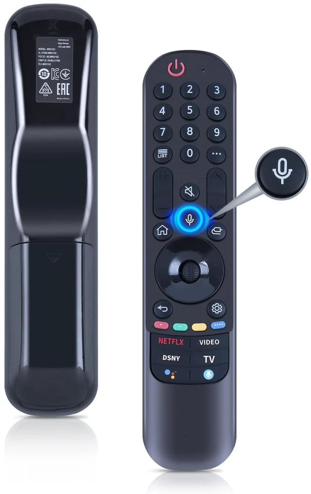 Alt view image 8 of 14 - AN-MR21GC MR21GA Voice Magic Remote Control for LG 2021 OLED G1, C1, A1 Series, 2021 QNED Mini-LED NanoCell UHD TVs UP80, UP75 Series TVs