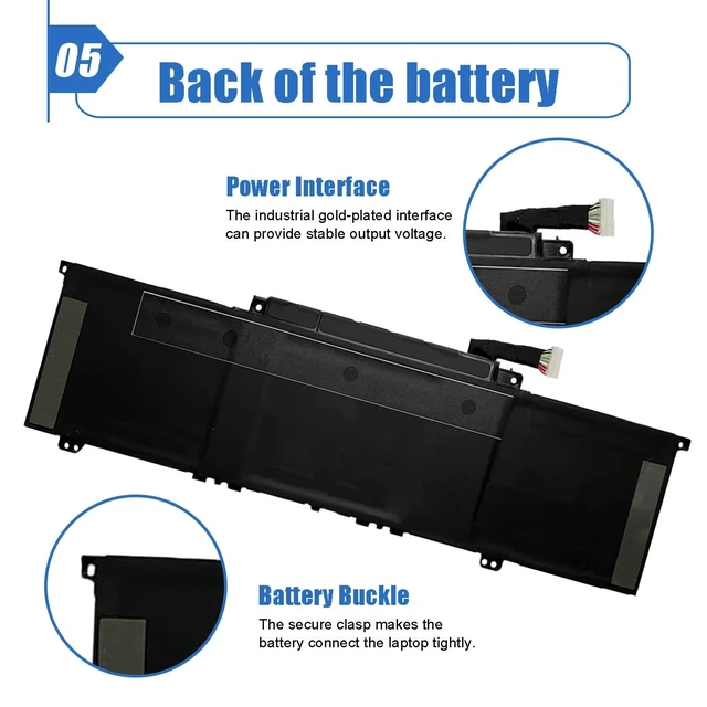 Alt view image 12 of 12 - BN03XL Laptop Battery Replacement for HP Envy x360 15-ED 15-EE 15-ES 15M-ED 15M-EE 15T-ED 15T-ES 13-AY 13-BA 13-BD Series 11.55V 4195mAh 51Wh Compatible with HSTNN-DB9N L79695-271 HSTNN-OB1O