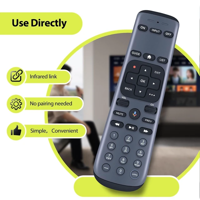 Alt view image 9 of 14 - RC83V RC4693701/01BR Remote Control for AT&T DIRECTV 10701-A4-002 Models: P21KW-500 Stream Box & Older Models, C71KW-200 & C71KW-400 Osprey Receiver Set-Top Boxes, Gemini Air