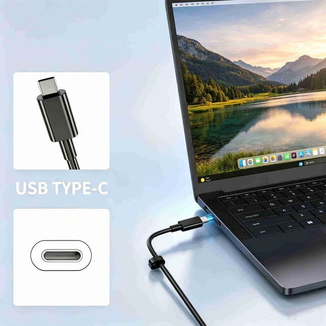 Alt view image 9 of 14 - 165W GaN USB C Type-C AC Charger for Dell Pro Max 16 18 Plus 16 Premium Precision 5680 5690 HA165PM210 DA165PM210 LA165PM210 Laptop Power Supply Cord