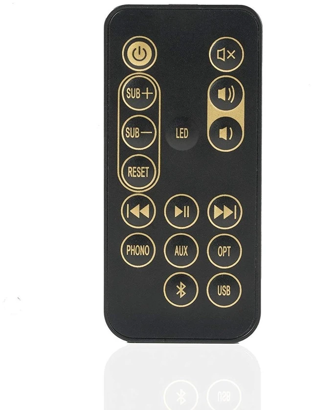 Alt view image 5 of 6 - Remote Control for Klipsch R-15PM R15PM R-51PM 1062775 RT1062775 with Battery Inside