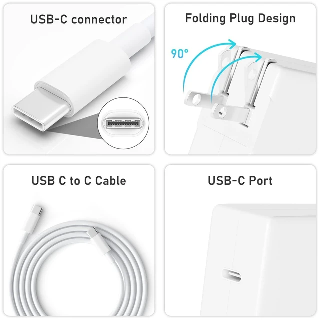 Alt view image 10 of 12 - 100W 65W PD Fast Charger Type-C Compatible with NIMO Laptop Compatible with NIMO N159 15.6" N153 N155 N158 N177 17.3" AI Gaming Laptop USB C Power Supply Cord