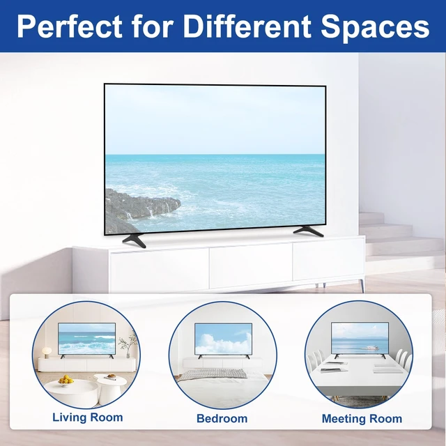 Alt view image 13 of 14 - TV Stand Legs for LG TV Legs 60 65 in 65UQ7950 65UJ6300 65UJ6320 65UJ6540 65UK6200 65UK6500 65UK6500PLA 65UM7300 65UN7300 60UJ6200 60UJ6300 60UK6200 60UM6950 60UN7300 for LG Television Stand wr Screw