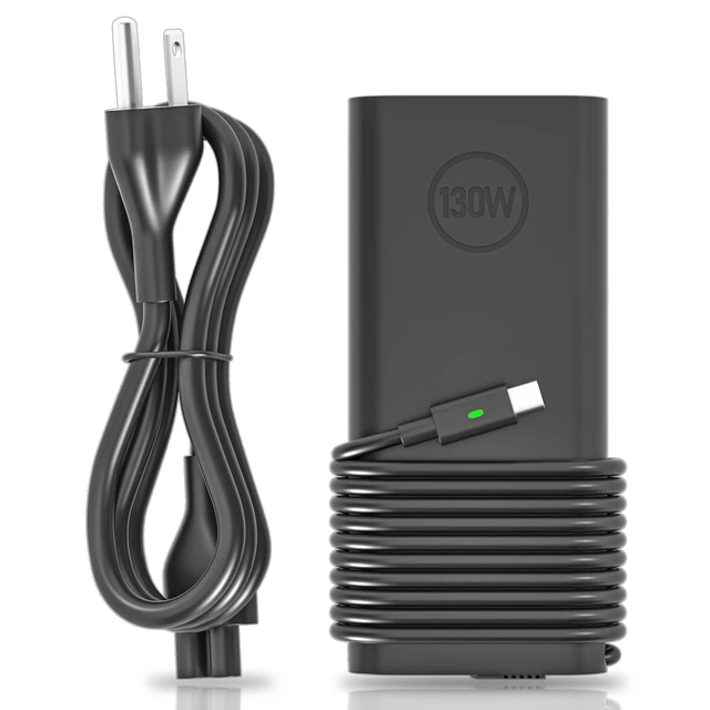 Alt view image 8 of 14 - 130W USB-C Laptop Charger fit for Dell Precision Latitude XPS 15 17 Series | 20V 6.5A Type-C Adapter for Dell 9520 9530 9720 9730 3470 3480 3490 3541 3551 5401 5411 5421 5431 5501 5511 5520 5521 5531