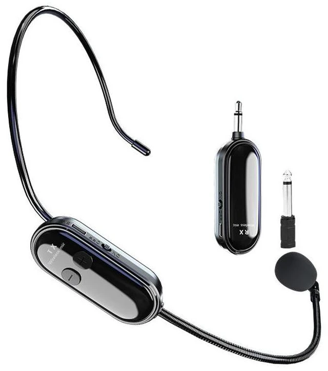Alt view image 4 of 9 - SOEWIOU Wireless Headset Microphone for Teachers, Tour Guide Voice Amplifier Mic, Universal Headset for Speaker & Loudspeaker