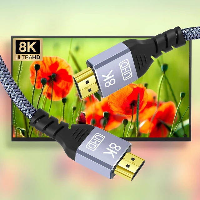 Alt view image 6 of 10 - SOEWIOU Generic 8K 4K HDMI 2.1 Cable 6ft Black