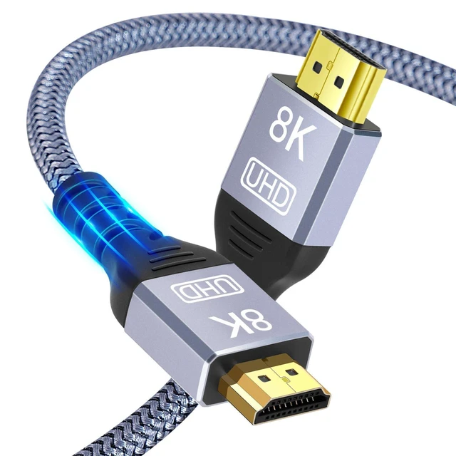 Alt view image 10 of 10 - SOEWIOU Generic 8K 4K HDMI 2.1 Cable 6ft Black