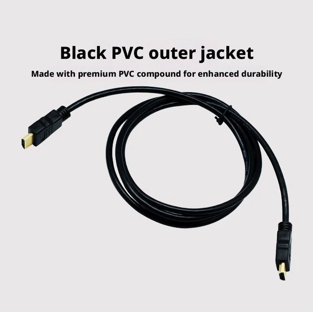 Alt view image 7 of 11 - SOEWIOU HDMI 1.4 Cable, 59 Inch 1080P Full HD High Speed HDMI Cord, Data Connection Wire for PC TV Monitor Set-Top Box Laptop Game Console
