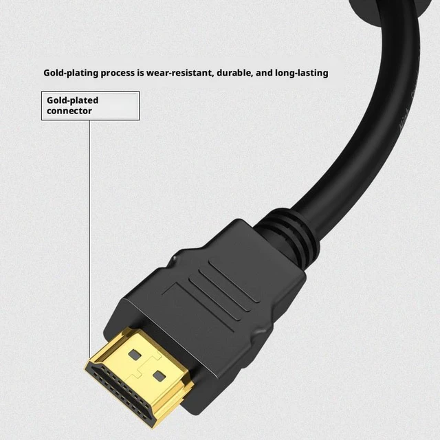 Alt view image 6 of 11 - SOEWIOU HDMI 1.4 Cable, 59 Inch 1080P Full HD High Speed HDMI Cord, Data Connection Wire for PC TV Monitor Set-Top Box Laptop Game Console