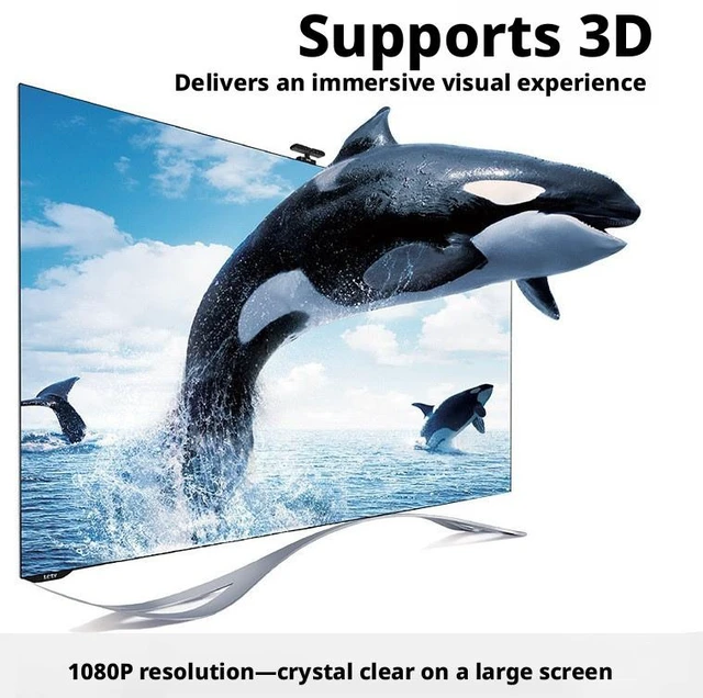Alt view image 8 of 11 - SOEWIOU HDMI 1.4 Cable, 59 Inch 1080P Full HD High Speed HDMI Cord, Data Connection Wire for PC TV Monitor Set-Top Box Laptop Game Console