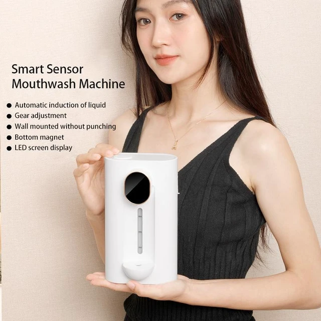 Alt view image 8 of 8 - SOEWIOU New Smart Induction Mouthwash Dispenser, USB Rechargeable Automatic Magnetic Water Feeder for Home Oral Care