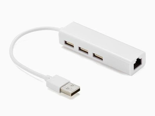Alt view image 2 of 2 - SOEWIOU USB 2.0 4-Port HUB Docking Station, 100M Wired Network Card, Plug-and-Play USB/RJ45 Adapter, Compatible with Desktop Computers & Laptops