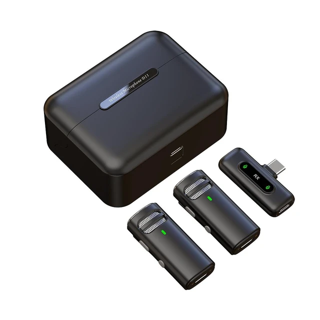 Alt view image 2 of 3 - SOEWIOU 2.4G Wireless Lavalier Microphone with JieLi Chip, TYPE-C Plug & Play, Noise Canceling Reverb Monitor Lapel Mic for Live Streamers, Influencers, Vloggers and Cross-Border Content Creation